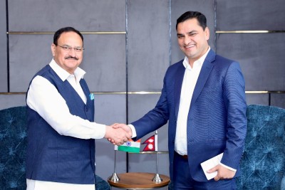  Pradeep Indian health minister meeting 